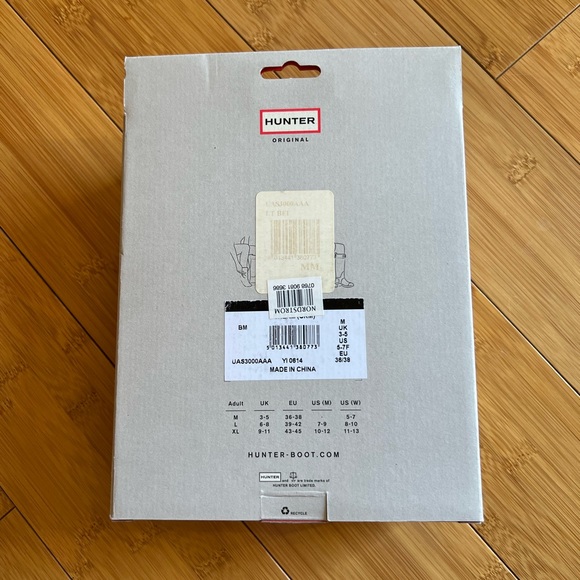 COPY - Hunter Boot Socks Cream Fleece (M) NWT - Picture 4 of 4